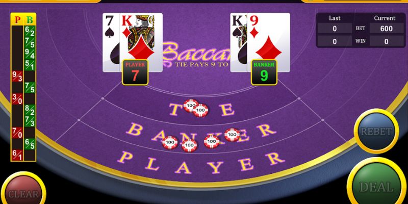 Nguyên tắc chia bài trong cách chơi Baccarat